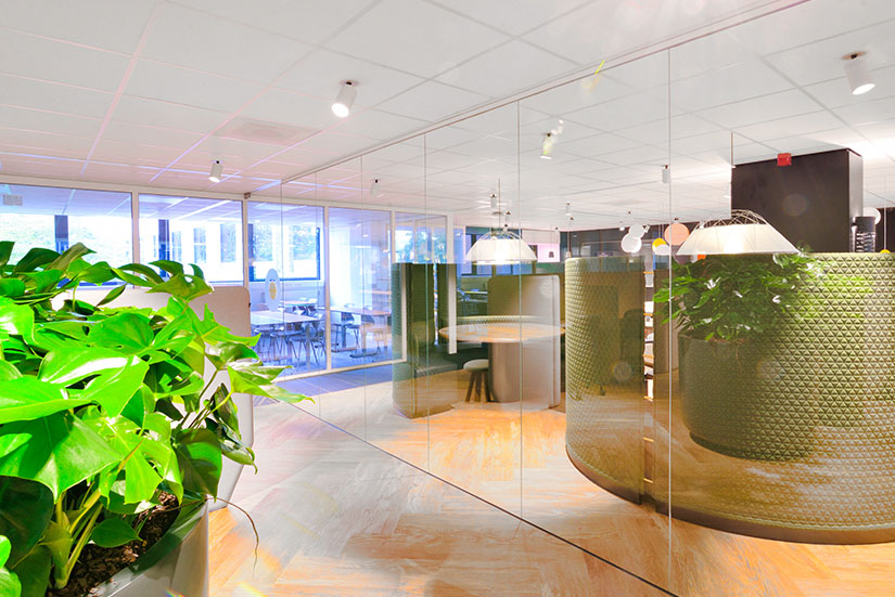 Glaswanden bij TIO Hogeschool