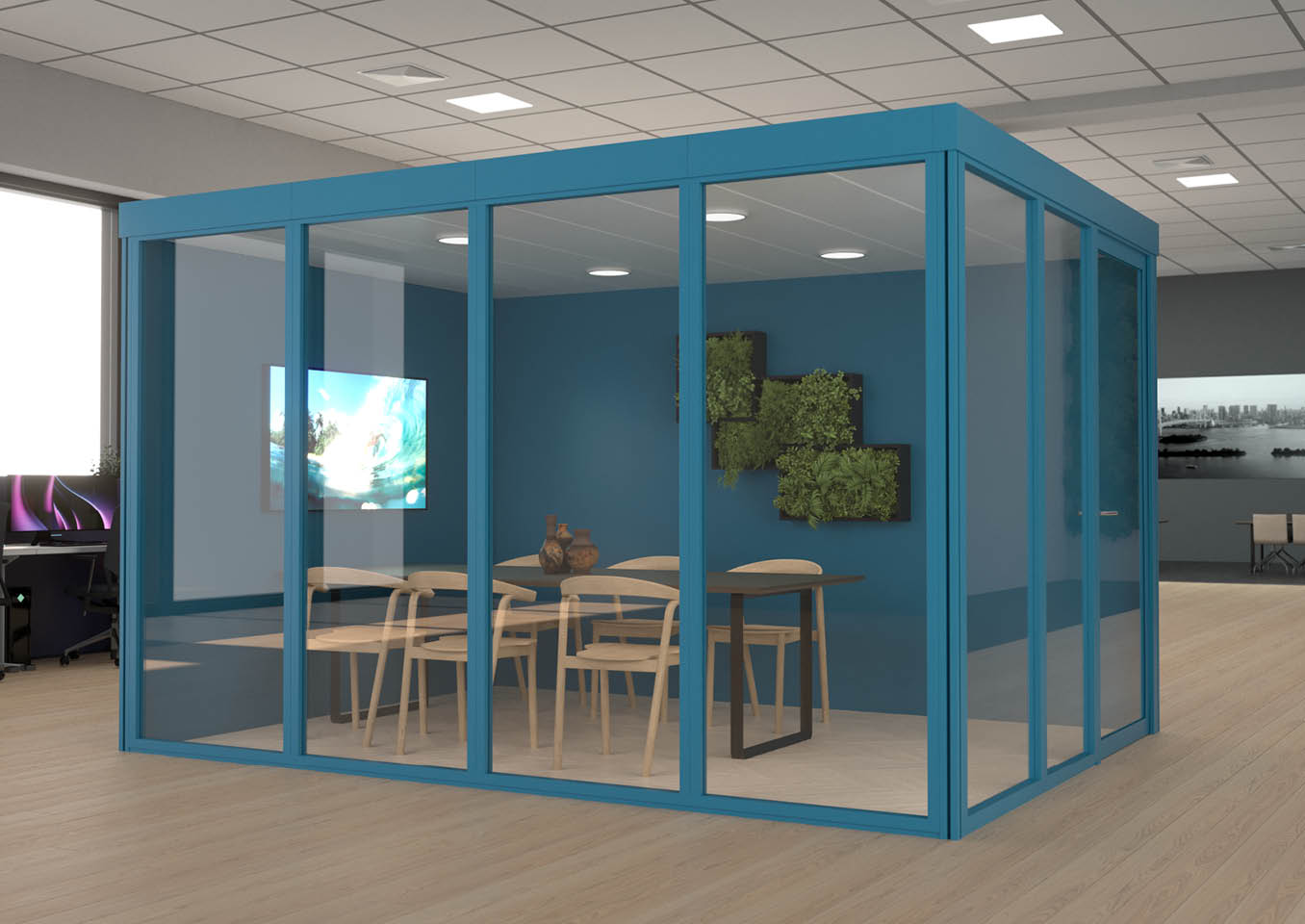 Vergaderunit Fiep in zeeblauwe kleur